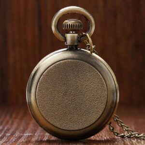 Men's Vintage Quartz Open Face Pocket Watch - Arka 79 - Pocket Watch Net