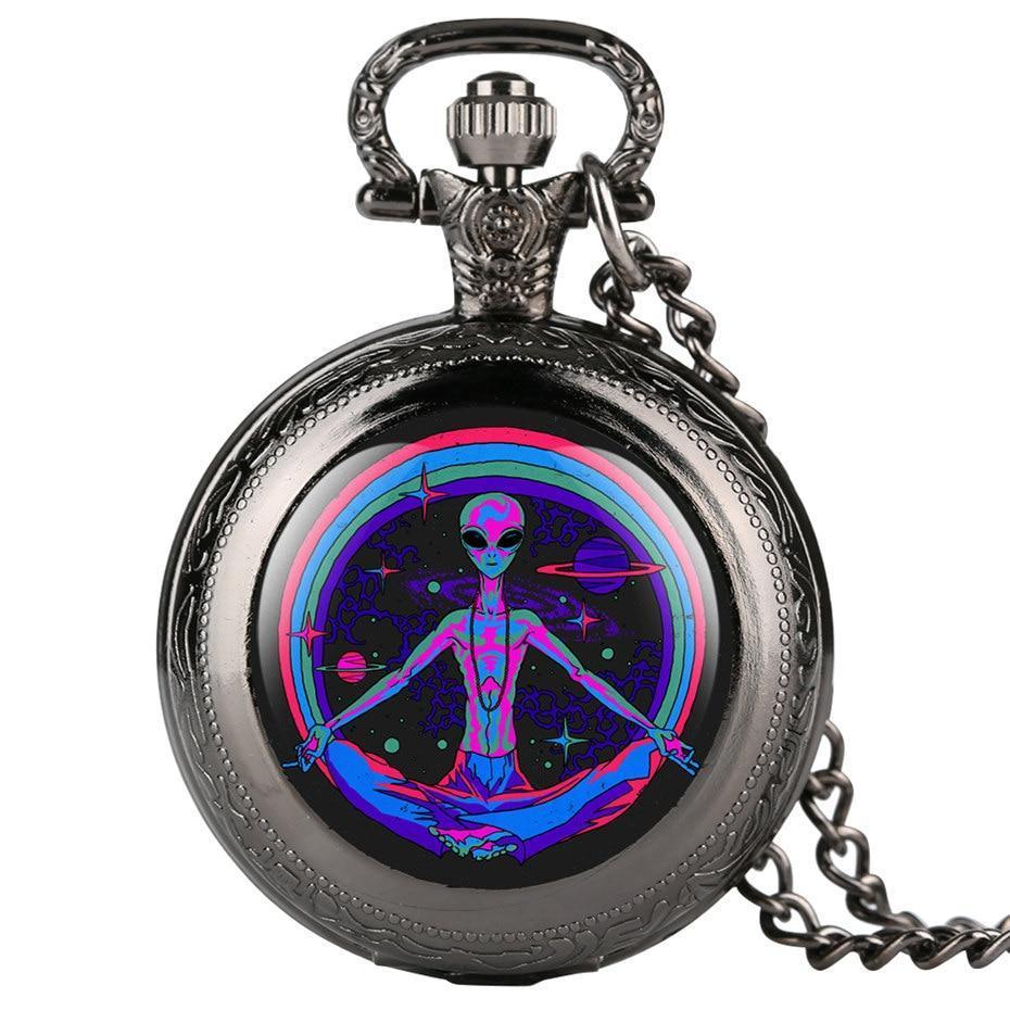 Modern Full Hunter Quartz Pocket Watch - Visitor - Pocket Watch Net