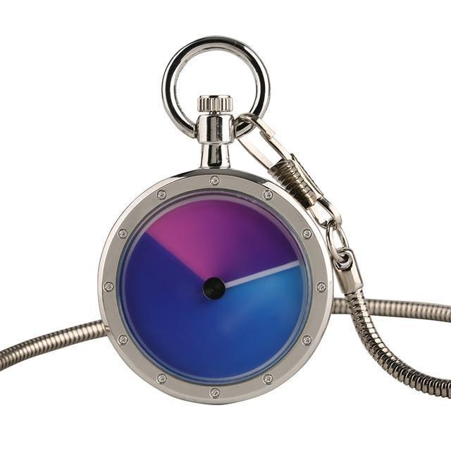Modern Open Face Quartz Pocket Watch - Gradial - Pocket Watch Net