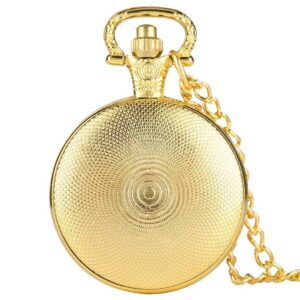 Modern Quartz Full Hunter Pocket Watch - Bitcoin - Pocket Watch Net