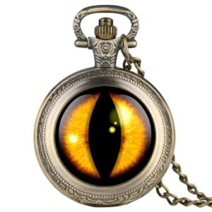 Modern Steampunk Quartz Pocket Watch - Mordor - Pocket Watch Net