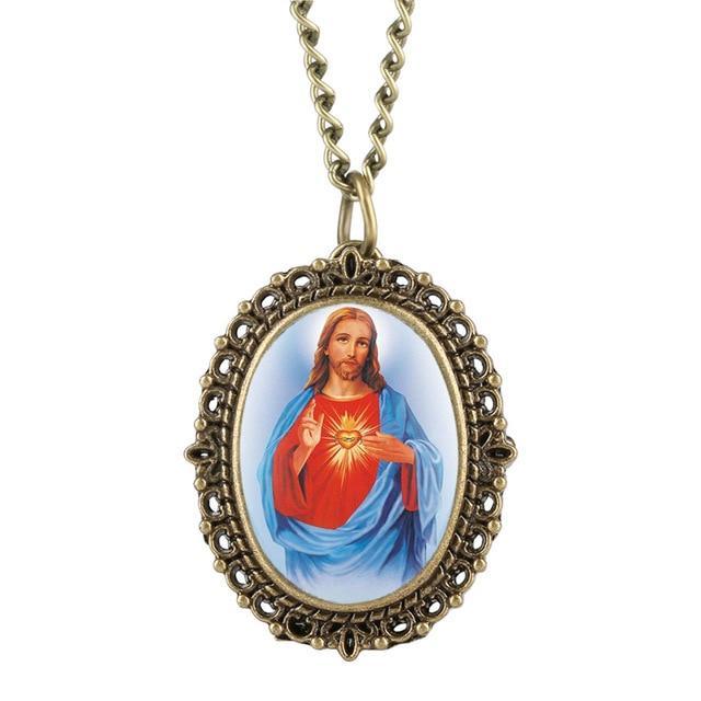 Pendant Watch - Holy Mary - Pocket Watch Net