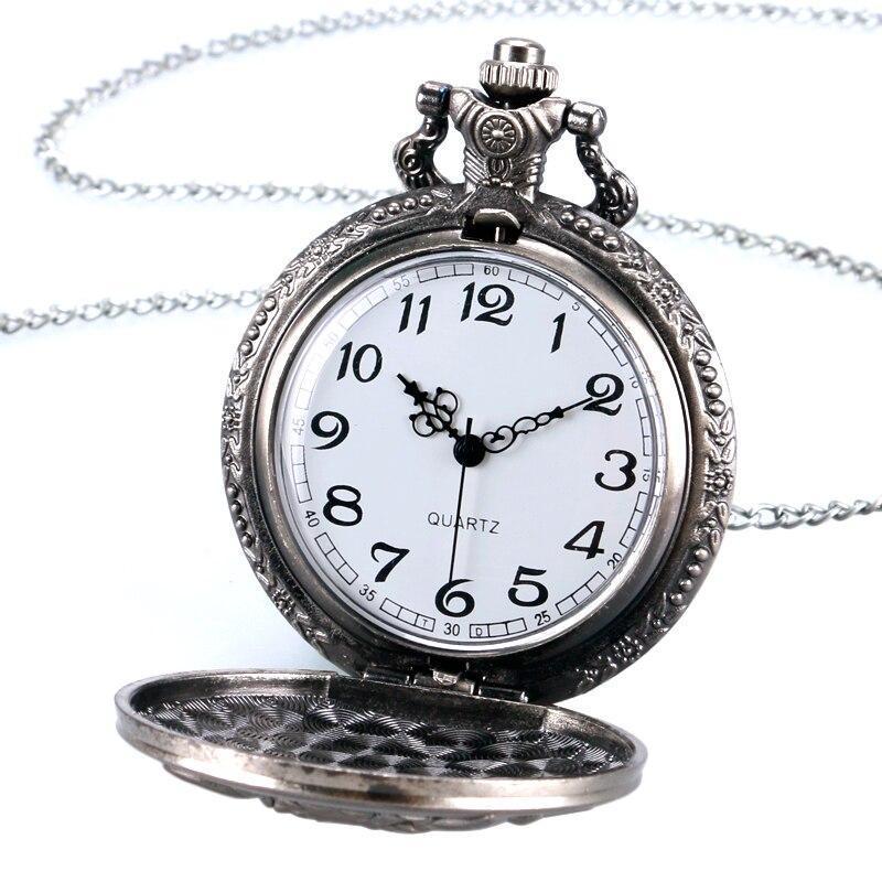 Quartz Full Hunter Pocket Watch - Wild Wolf - Pocket Watch Net