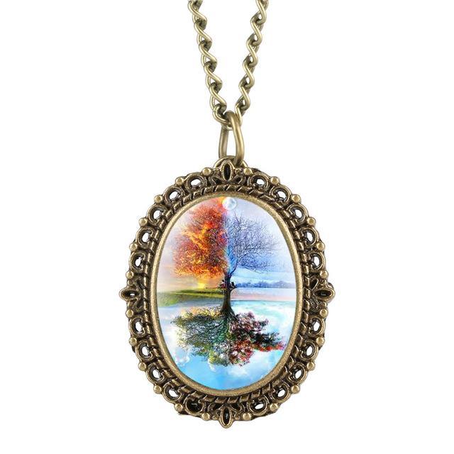 Quartz Pendant Watch - 4 Seasons - Pocket Watch Net