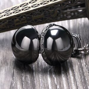 Quartz Pendant Watch - Black Vask - Pocket Watch Net