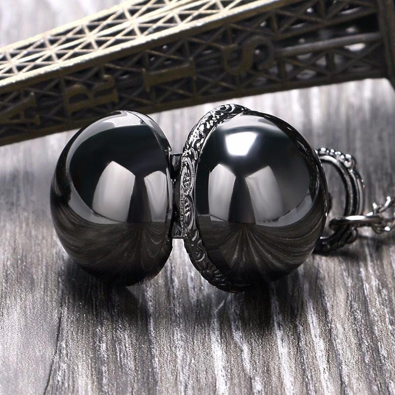 Quartz Pendant Watch - Black Vask - Pocket Watch Net