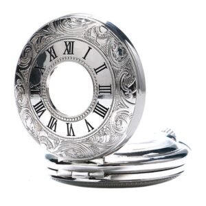 Silver Vintage Mechanical Pocket Watch - Silverpunk - Pocket Watch Net