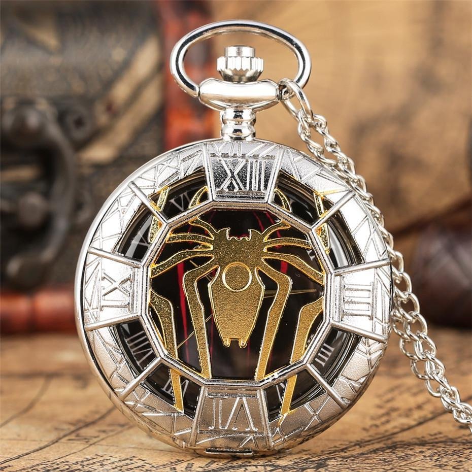 Steampunk Quartz Pocket Watch- Spider Gate - Pocket Watch Net