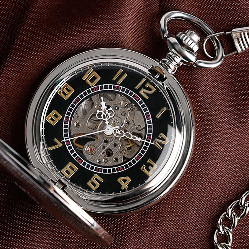 Vintage Automatic Full Hunter Pocket Watch - Major London - Pocket Watch Net