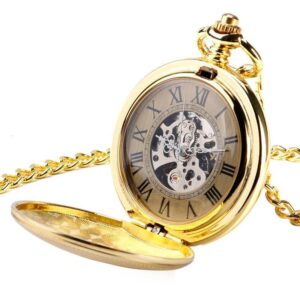 Vintage Automatic Full Hunter Pocket Watch - Royal London - Pocket Watch Net