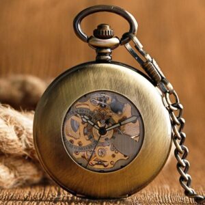 Vintage Automatic Half Hunter Pocket Watch - Mortimer - Pocket Watch Net