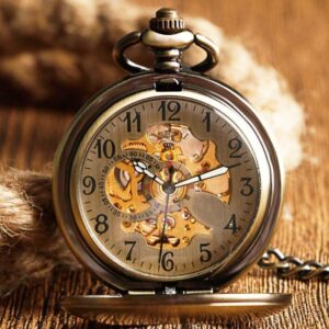 Vintage Automatic Half Hunter Pocket Watch - Mortimer - Pocket Watch Net