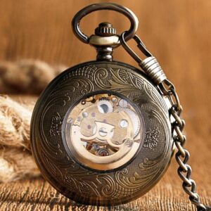 Vintage Automatic Half Hunter Pocket Watch - Mortimer - Pocket Watch Net