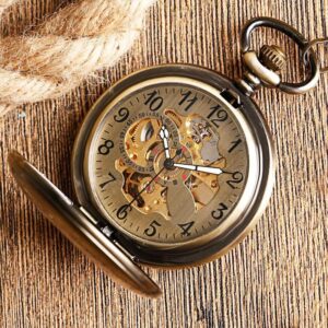 Vintage Automatic Half Hunter Pocket Watch - Mortimer - Pocket Watch Net