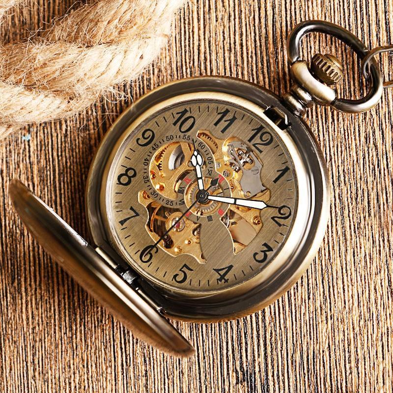 Vintage Automatic Half Hunter Pocket Watch - Mortimer - Pocket Watch Net