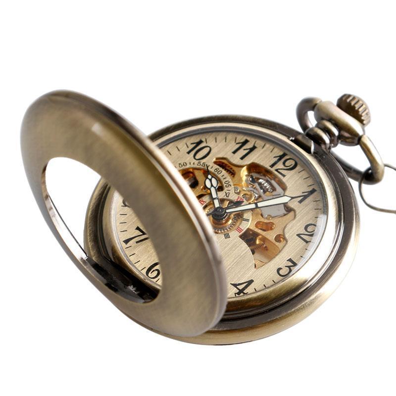 Vintage Automatic Half Hunter Pocket Watch - Mortimer - Pocket Watch Net
