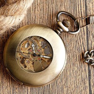 Vintage Automatic Half Hunter Pocket Watch - Mortimer - Pocket Watch Net