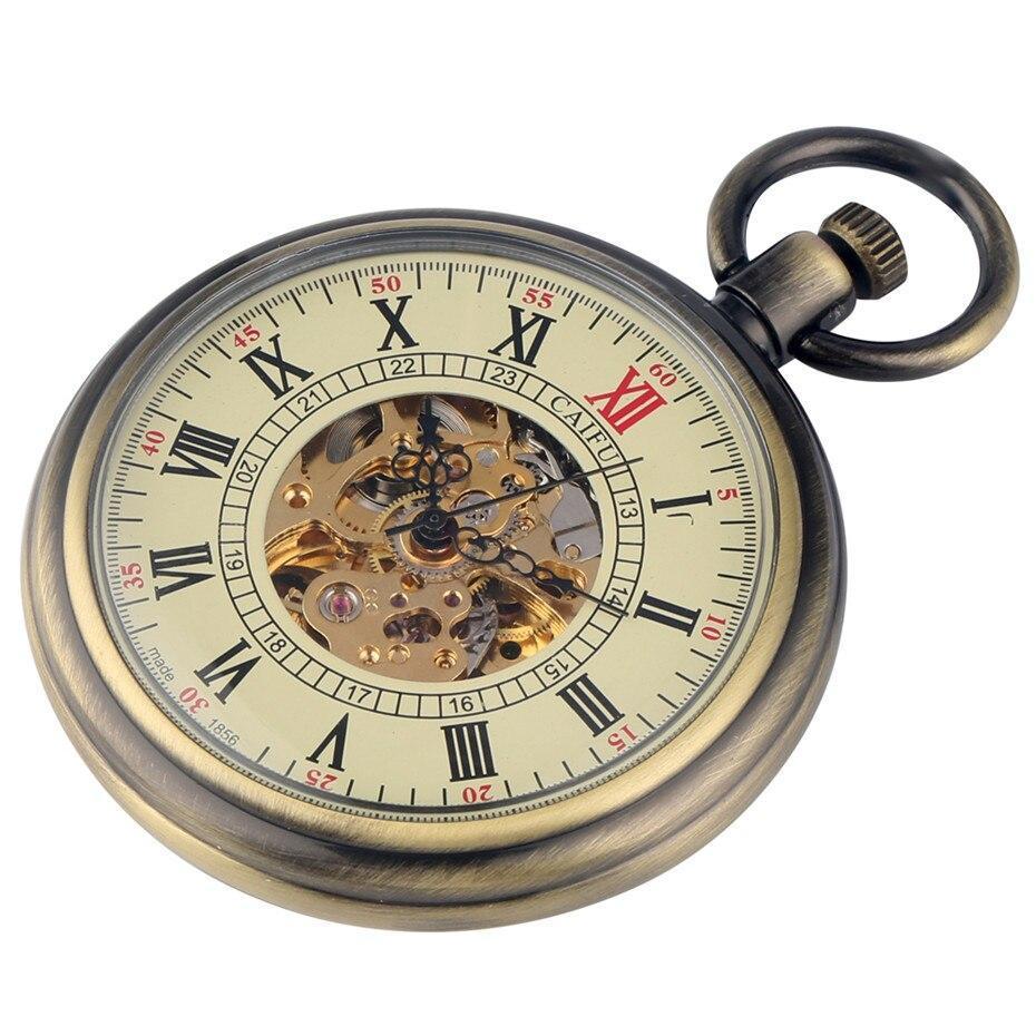 Vintage Automatic Open Face Pocket Watch - Inspector - Pocket Watch Net