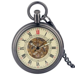 Vintage Automatic Open Face Pocket Watch - Inspector - Pocket Watch Net