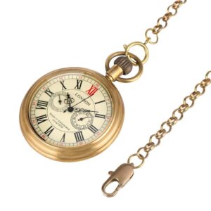 Vintage Automatic Open Face Pocket Watch - London - Pocket Watch Net