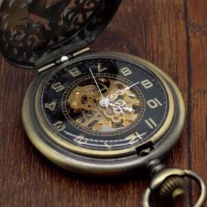 Vintage Bronze Mechanical Pocket Watch - Saladin - Pocket Watch Net