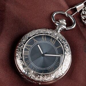 Vintage Half Hunter Automatic Pocket Watch - Glassheart - Pocket Watch Net