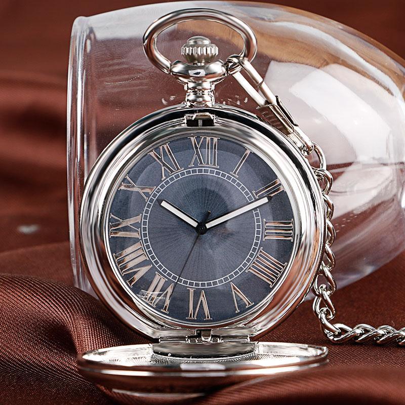 Vintage Half Hunter Automatic Pocket Watch - Glassheart - Pocket Watch Net