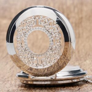 Vintage Half Hunter Quartz Pocket Watch - Golden Aura - Pocket Watch Net