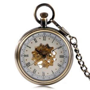 Vintage Mechanical Open Face Pocket Watch - Classic Jones - Pocket Watch Net