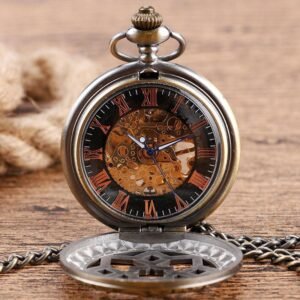 Women's Bronze Mechanical Pocket Watch - Merkabah - Pocket Watch Net