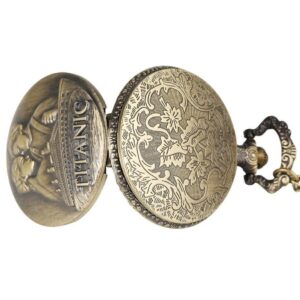 Women's Bronze Quartz Full Hunter Pocket Watch - Titanic - Pocket Watch Net