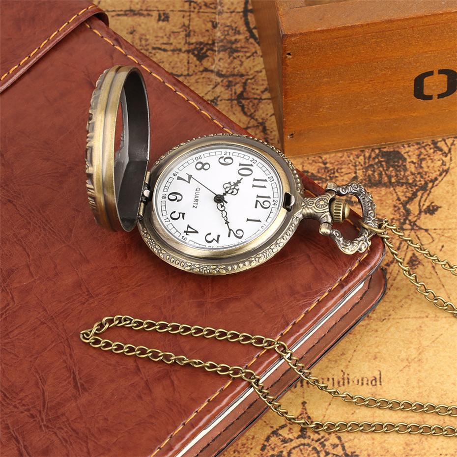 Women's Bronze Quartz Pocket Watch - Yggdrasil - Pocket Watch Net