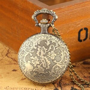 Women's Bronze Quartz Pocket Watch - Yggdrasil - Pocket Watch Net
