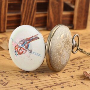 Women's Pocket Watch - Birdy color - Pocket Watch Net