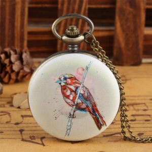 Women's Pocket Watch - Birdy color - Pocket Watch Net
