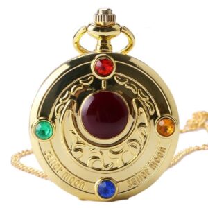 Women's Quartz Full Hunter Pocket Watch - Crystal - Pocket Watch Net