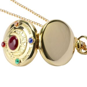 Women's Quartz Full Hunter Pocket Watch - Crystal - Pocket Watch Net