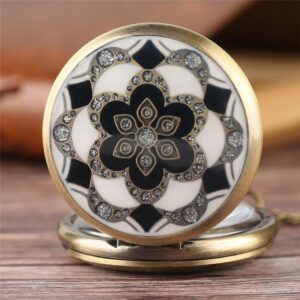 Women's Quartz Full Hunter Pocket Watch - Mandala - Pocket Watch Net