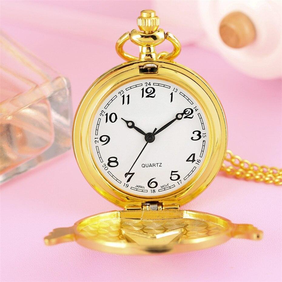 Women's Quartz Full Hunter Pocket Watch - Star Lova - Pocket Watch Net