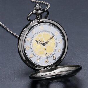 Women's Vintage Quartz Half Hunter Pocket Watch - Aura Silver - Pocket Watch Net