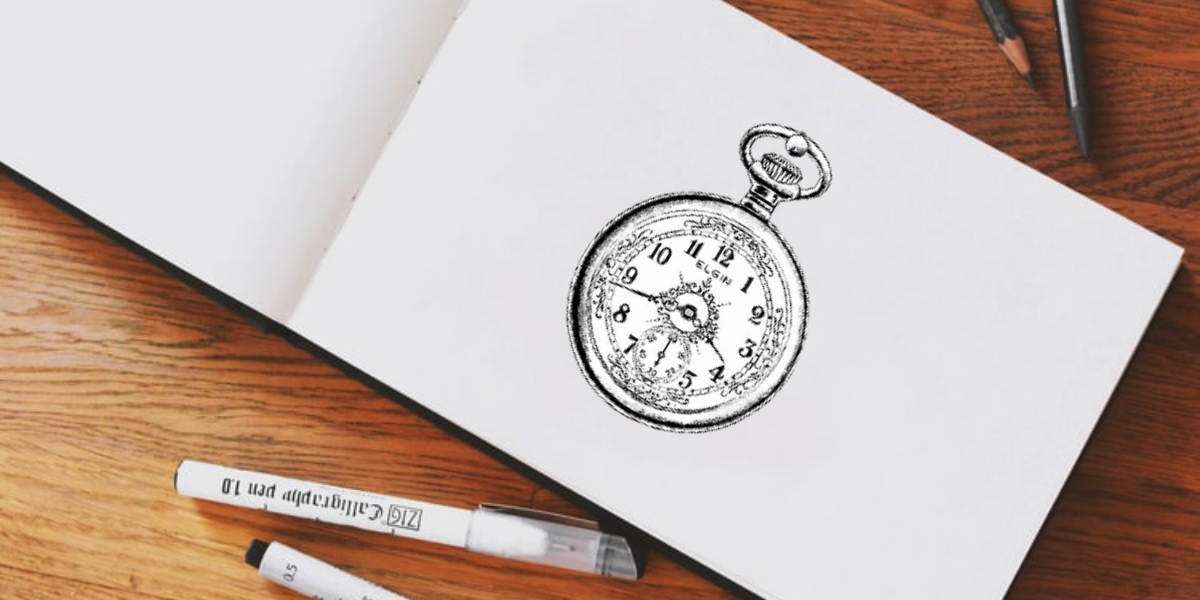 Pocket Watch Drawing