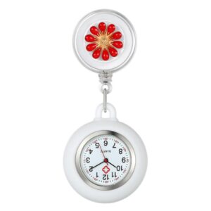 Nurse Watch - Flowers Pattern Collection - Pocket Watch Net