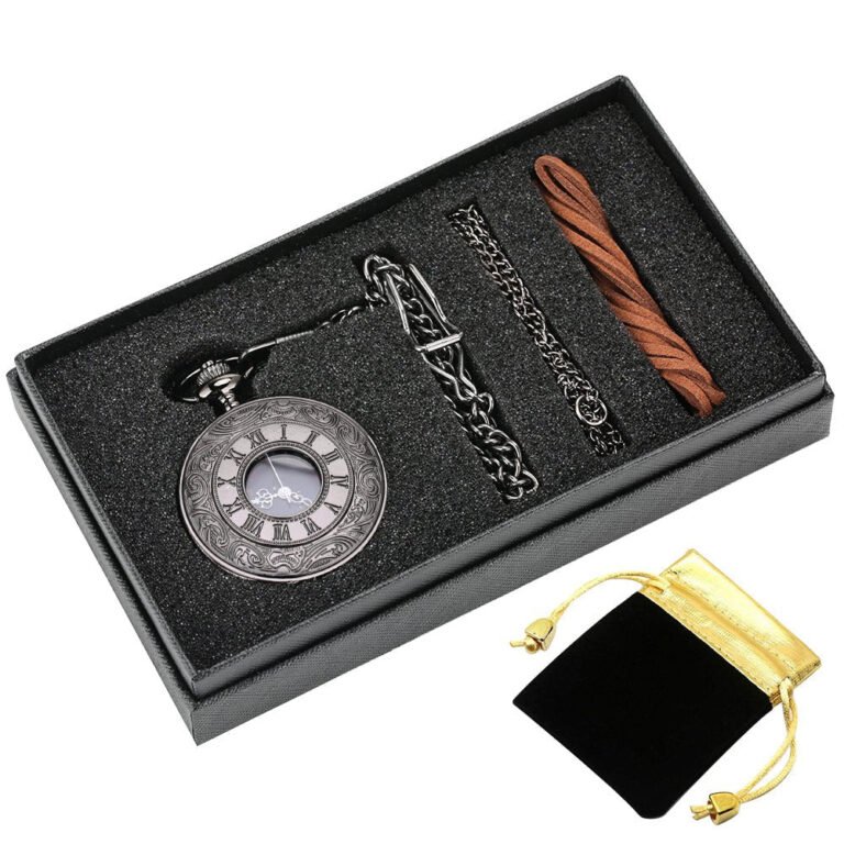 half hunter quartz pocket watch
