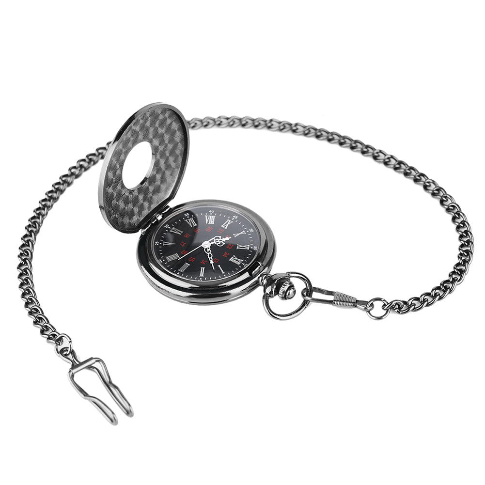 half hunter quartz pocket watch - Pocket Watch